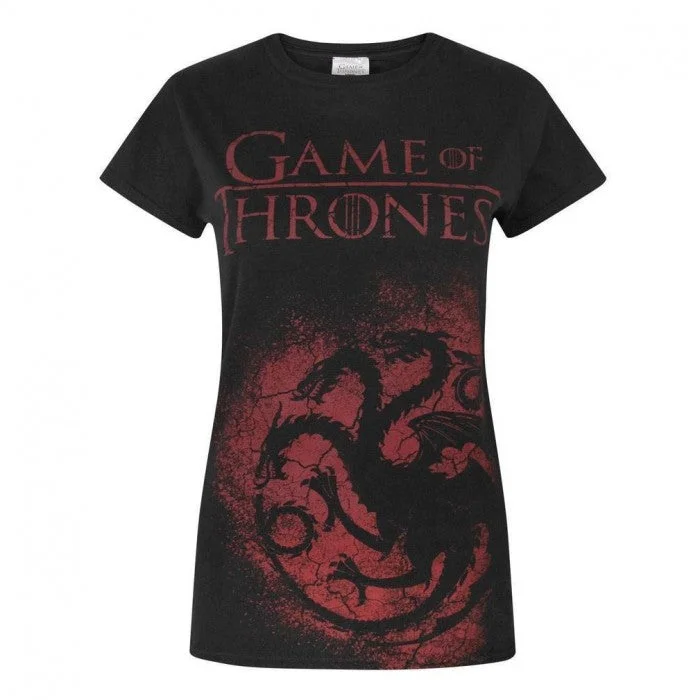 Game of Thrones Womens/Ladies Targaryen T-Shirt-- Elegant Classic Vintage