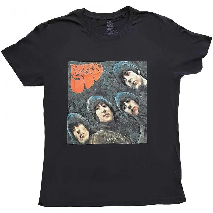 The Beatles Womens/Ladies Rubber Soul Album Cotton T-Shirt-- Chenille Fabric Brocade Fabric Lace Fabric The Beatles Womens/Ladies Rubber Soul Album Cotton T-Shirt-- Chenille Fabric Brocade Fabric Lace Fabric