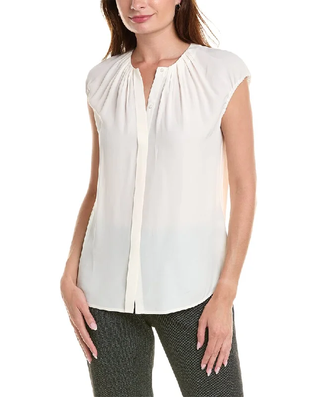 Hugo Boss Berika Blouse Satin Bow Blouse