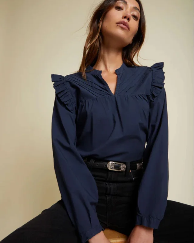 "Tilly Ruffle" Blouse Soft Pastel Blouse