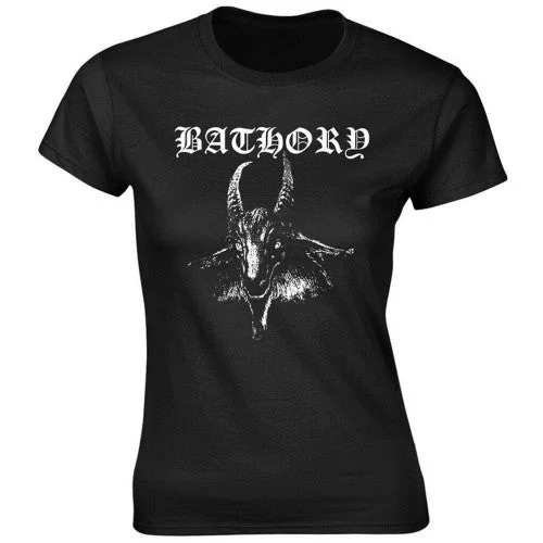 Bathory Unisex Adult Goat Back Print T-Shirt-- Fleece Fabric Down Fabric Feather Fabric Bathory Unisex Adult Goat Back Print T-Shirt-- Fleece Fabric Down Fabric Feather Fabric