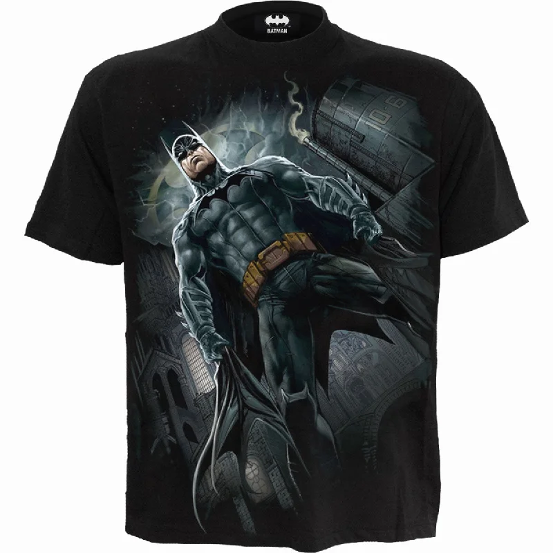 BATMAN - CALL OF THE KNIGHT - T-Shirt Black -- Basic T-Shirt Crew Neck Short Sleeve