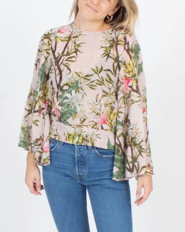 "Wescott" Floral Blouse Polished Work Blouse
