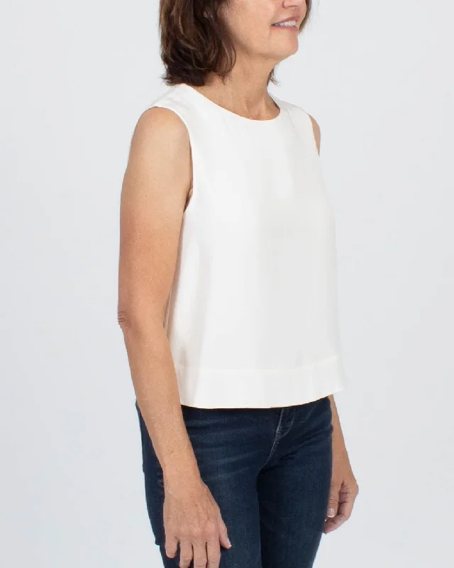 Silk Sleeveless Blouse Versatile Layering Blouse