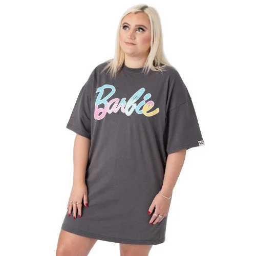 Barbie Womens/Ladies Oversized T-Shirt Dress-- Lace Blend Ribbed Blend Corduroy Blend Barbie Womens/Ladies Oversized T-Shirt Dress-- Lace Blend Ribbed Blend Corduroy Blend