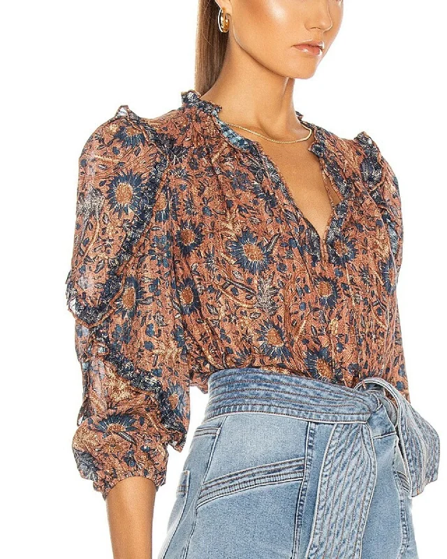 Manet Blouse High Neck Blouse