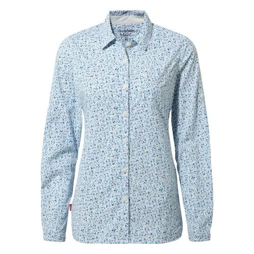 Craghoppers Womens/Ladies Fara Long-Sleeved Shirt-- Plaid T-Shirt Polka Dot Checkered Craghoppers Womens/Ladies Fara Long-Sleeved Shirt-- Plaid T-Shirt Polka Dot Checkered