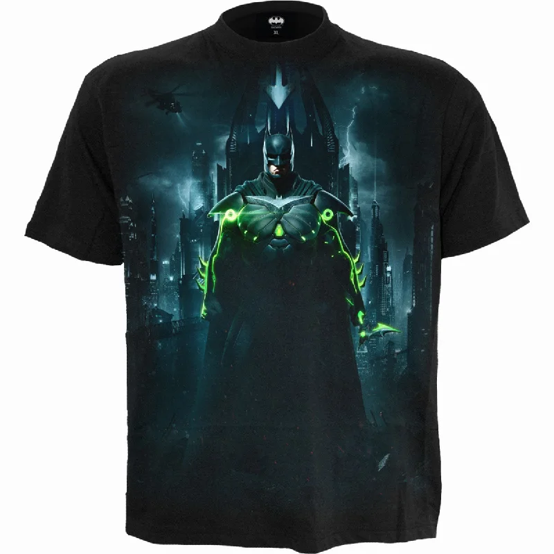 BATMAN - INJUSTICE 2 - T-Shirt Black-- Front Pockets Side Pockets Patch Pockets