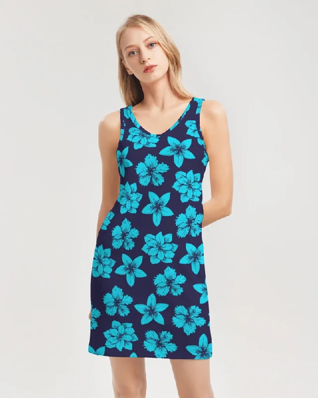 Find Your Coast® Rib Knit V Neck Mini Dress Trendy Camisole Mini Dress