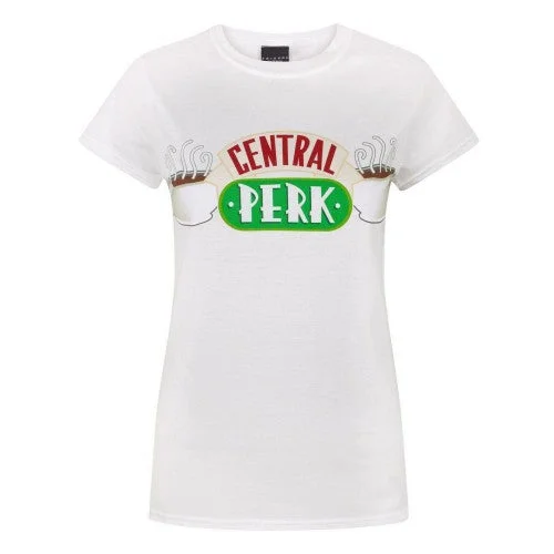 Friends Womens/Ladies Central Perk T-Shirt-- Print Jacquard Patchwork