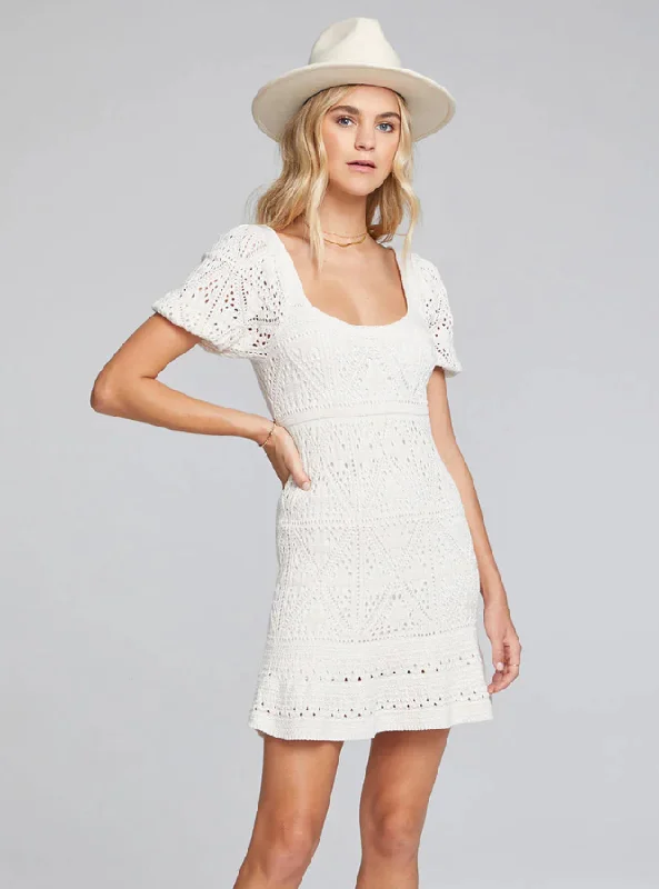 The Liza Mini Dress by Saltwater Luxe Comfortable One-Shoulder Mini Dress