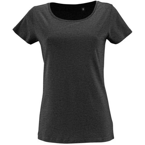 SOLS Womens/Ladies Milo Marl Organic Fitted T-Shirt-- Casual Formal Business
