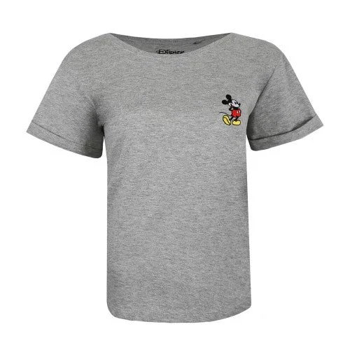 Disney Womens/Ladies Mickey Mouse Pose T-Shirt-- Anti-Shrink Durable Soft