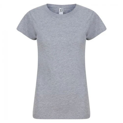 Casual Classics Womens/Ladies Heather T-Shirt-- Satin Blend Silk Blend Wool Blend