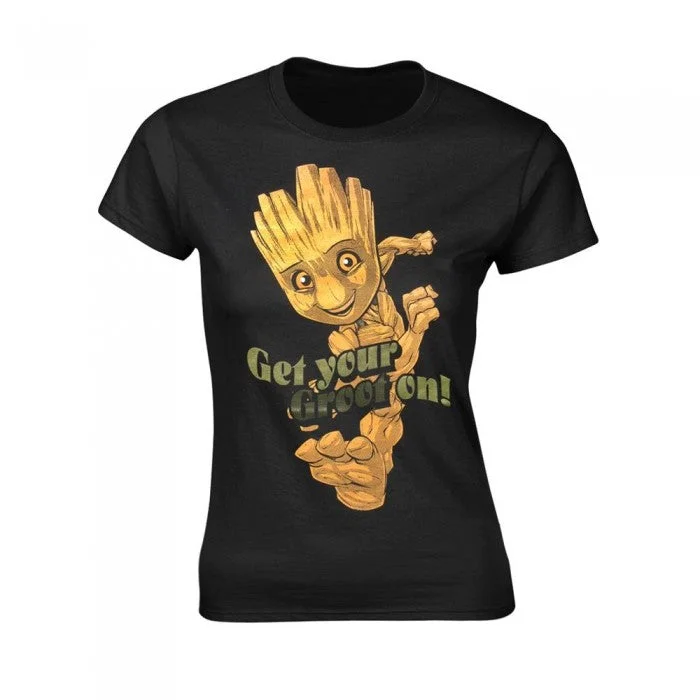 Guardians Of The Galaxy 2 Girls Baby Groot Dance T-Shirt-- Collared Crew Neck Turtle Neck Guardians Of The Galaxy 2 Girls Baby Groot Dance T-Shirt-- Collared Crew Neck Turtle Neck