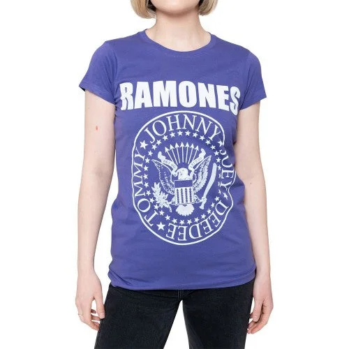 Ramones Womens/Ladies Presidential Seal Cotton T-Shirt-- Wool Fabric Cashmere Fabric Tweed Fabric Ramones Womens/Ladies Presidential Seal Cotton T-Shirt-- Wool Fabric Cashmere Fabric Tweed Fabric