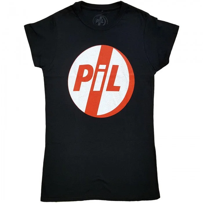 Public Image Ltd Womens/Ladies Logo T-Shirt -- Basic T-Shirt Crew Neck Short Sleeve