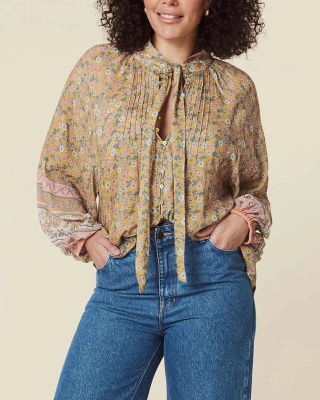 "Mossy" Blouse Casual Relaxed Fit Blouse