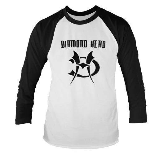 Diamond Head Unisex Adult Logo Long-Sleeved T-Shirt-- Hooded Caped Shawl Collar