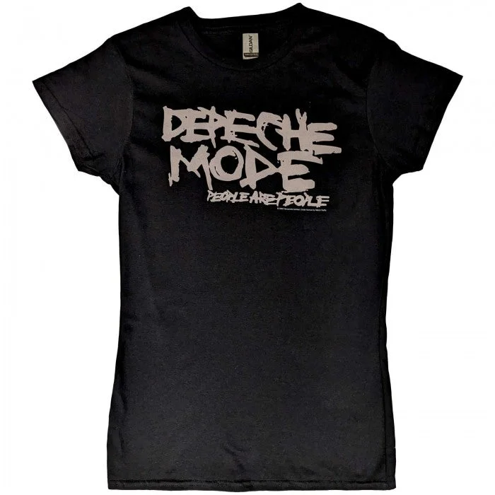 Depeche Mode Womens/Ladies People Are People T-Shirt-- Lace Blend Ribbed Blend Corduroy Blend Depeche Mode Womens/Ladies People Are People T-Shirt-- Lace Blend Ribbed Blend Corduroy Blend