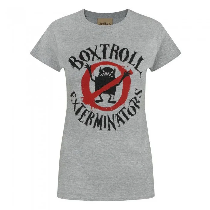 Boxtrolls Womens/Ladies Exterminators T-Shirt-- Oversized T-Shirt Spandex breathable Boxtrolls Womens/Ladies Exterminators T-Shirt-- Oversized T-Shirt Spandex breathable