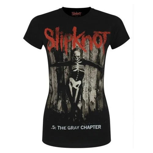 Slipknot Womens/Ladies .5: The Gray Chapter Album T-Shirt-- Print Jacquard Patchwork Slipknot Womens/Ladies .5: The Gray Chapter Album T-Shirt-- Print Jacquard Patchwork