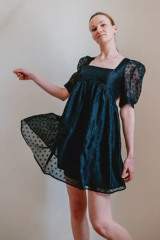 The Sofia Mini Dress - Black Cozy Ruched Mini Dress