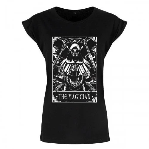 Deadly Tarot Womens/Ladies The Magician T Shirt-- Lace Blend Ribbed Blend Corduroy Blend Deadly Tarot Womens/Ladies The Magician T Shirt-- Lace Blend Ribbed Blend Corduroy Blend