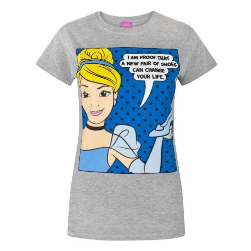 Disney Womens/Ladies Princess Cinderella New Shoes T-Shirt-- Jersey Fabric Tulle Fabric Batik Fabric Disney Womens/Ladies Princess Cinderella New Shoes T-Shirt-- Jersey Fabric Tulle Fabric Batik Fabric