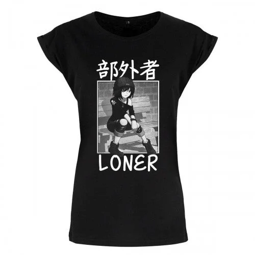 Tokyo Spirit Womens/Ladies Loner T-Shirt-- Boxy Fit Fitted Loose