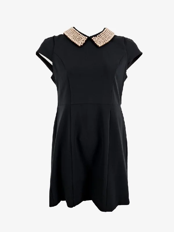 Jayson Brunsdon Pearl Collar Timeless Tailored Mini Dress Size 14 Stylish Ribbed Mini Dress Jayson Brunsdon Pearl Collar Timeless Tailored Mini Dress Size 14 Stylish Ribbed Mini Dress