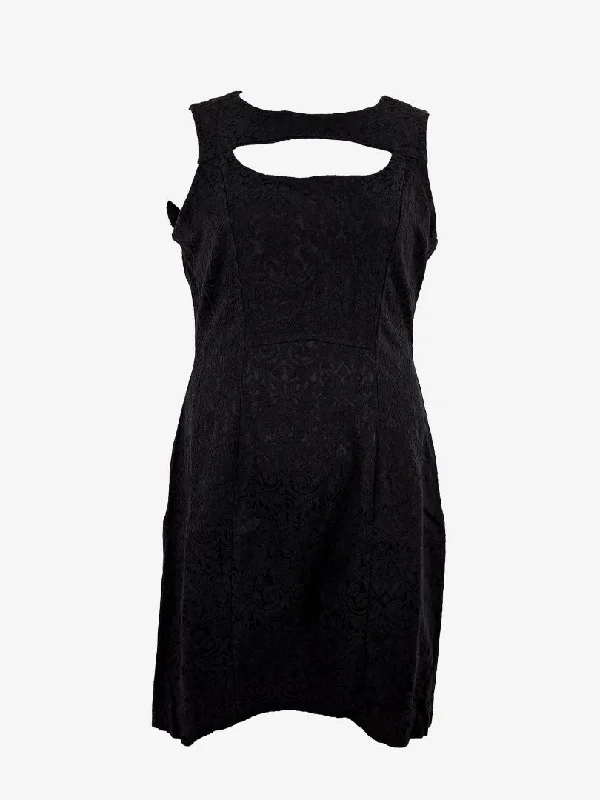 Revival Peephole Jacquard Tailored Cocktail Mini Dress Size 12 Fashionable Polka Dot Mini Dress