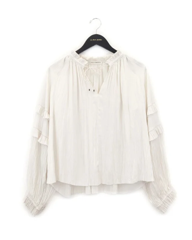 Carolina Blouse in Blanc Soft Modal Blouse