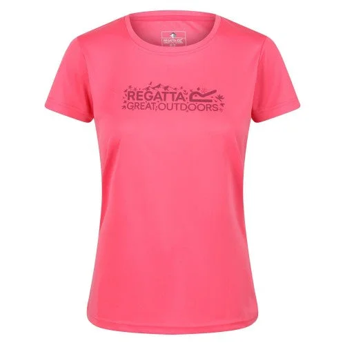 Regatta Womens/Ladies Fingal VI Logo T-Shirt-- Satin Blend Silk Blend Wool Blend