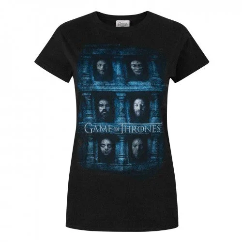 Game Of Thrones Womens/Ladies Hall Of Faces T-Shirt-- Thin T-Shirt Open Front Quick Dry