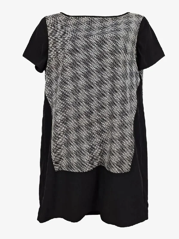 Armani Exchange Monochromatic Linen Shift Mini Dress Size L Chic Halter Mini Dress