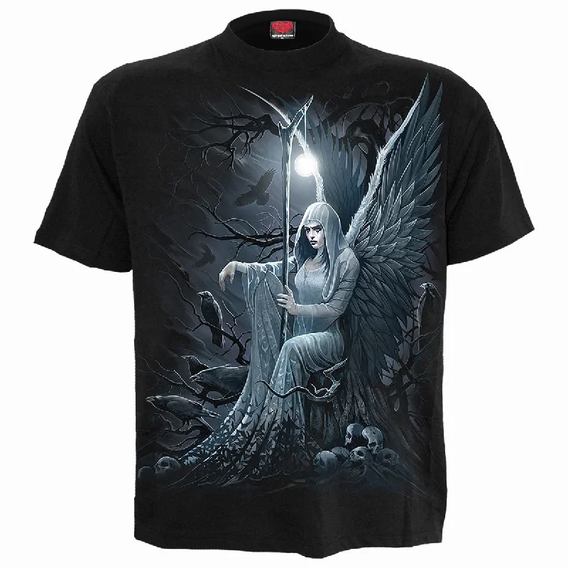 ETHEREAL ANGEL - T-Shirt Black-- Sequined Glittery Shiny