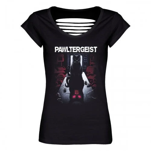 Grindstore Womens/Ladies Pawltergeist T-Shirt-- Layered Multi-layer Single Layer