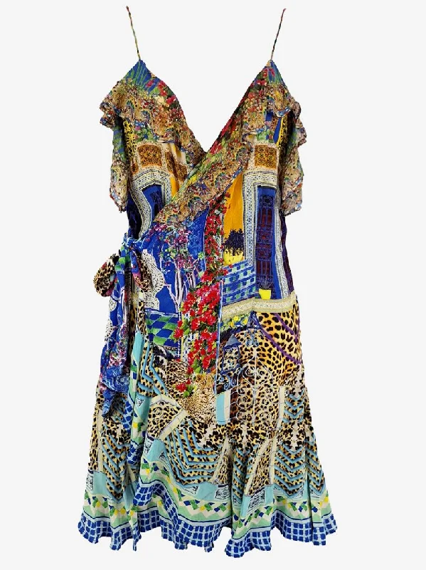 Camilla Silk Bohemian Bounty Mini Dress Size S Fashionable A-Line Mini Dress