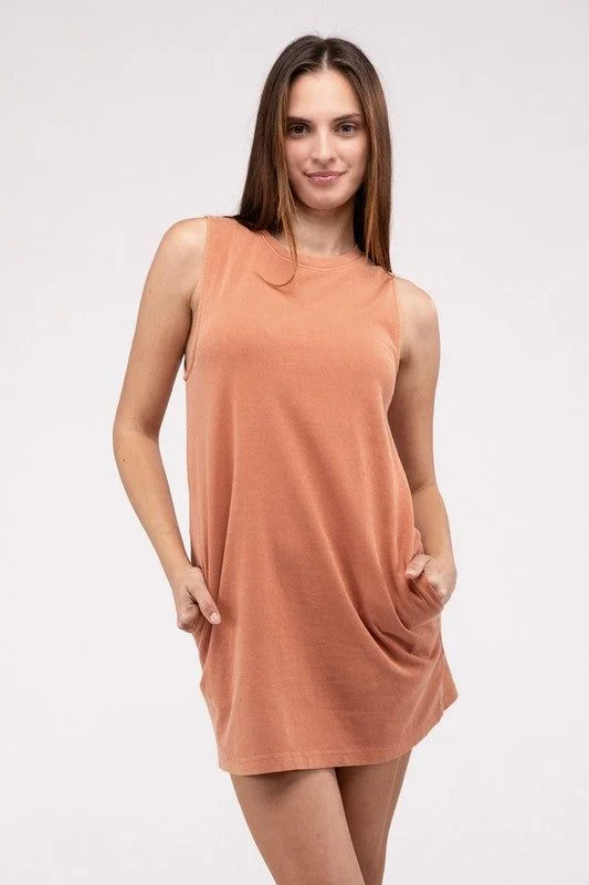 HYFVE Sleeveless Mini Dress Cozy Knitted Mini Dress