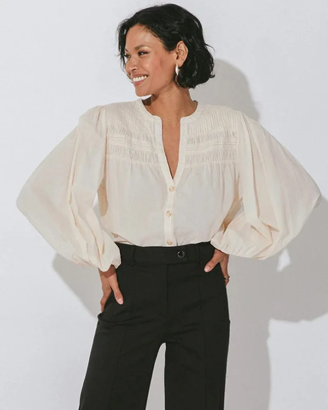 "River" Blouse Lightweight Floral Blouse