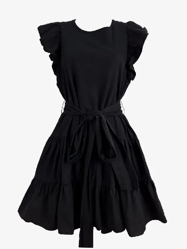 Seed Frilled Pretty Summer Mini Dress Size 10 Cozy A-Line Mini Dress