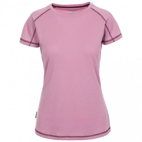 Trespass Womens/Ladies Viktoria Active T-Shirt-- Ribbed T-Shirt High Neck Heavyweight Trespass Womens/Ladies Viktoria Active T-Shirt-- Ribbed T-Shirt High Neck Heavyweight