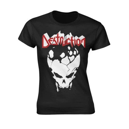 Destruction Womens/Ladies Est 84 T-Shirt-- Mesh Canvas Denim