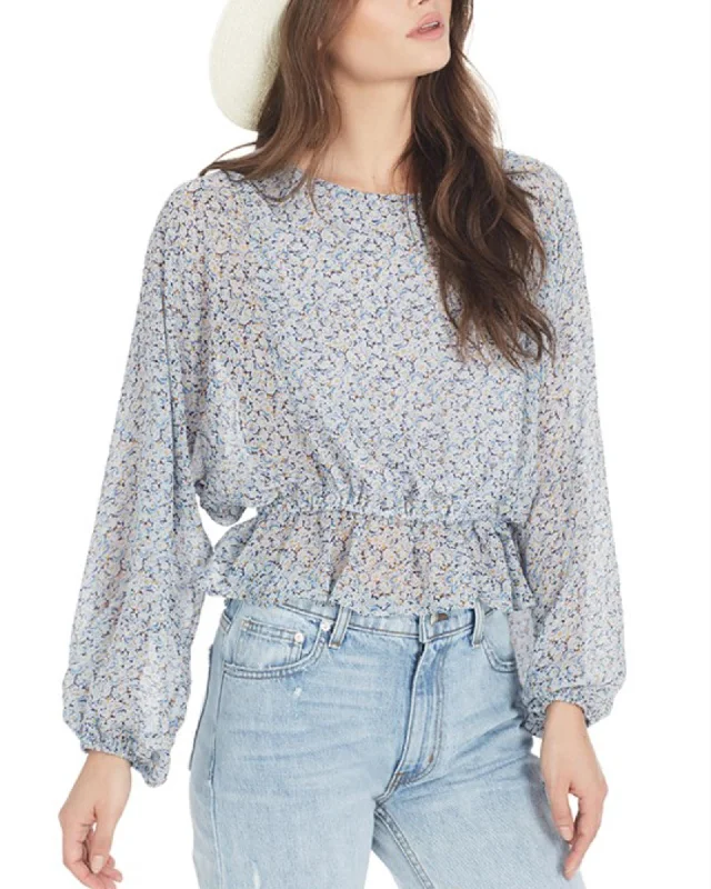 "Nellie" Silk Blouse Lightweight Chiffon Blouse
