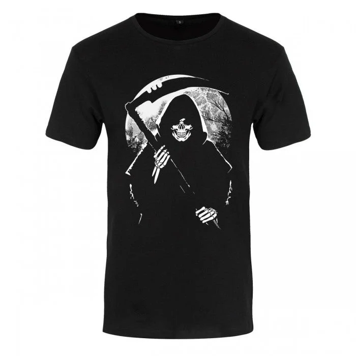 Grindstore Mens Reaper Moon Premium T-Shirt-- Cashmere Blend Cotton Blend Poly Blend Grindstore Mens Reaper Moon Premium T-Shirt-- Cashmere Blend Cotton Blend Poly Blend