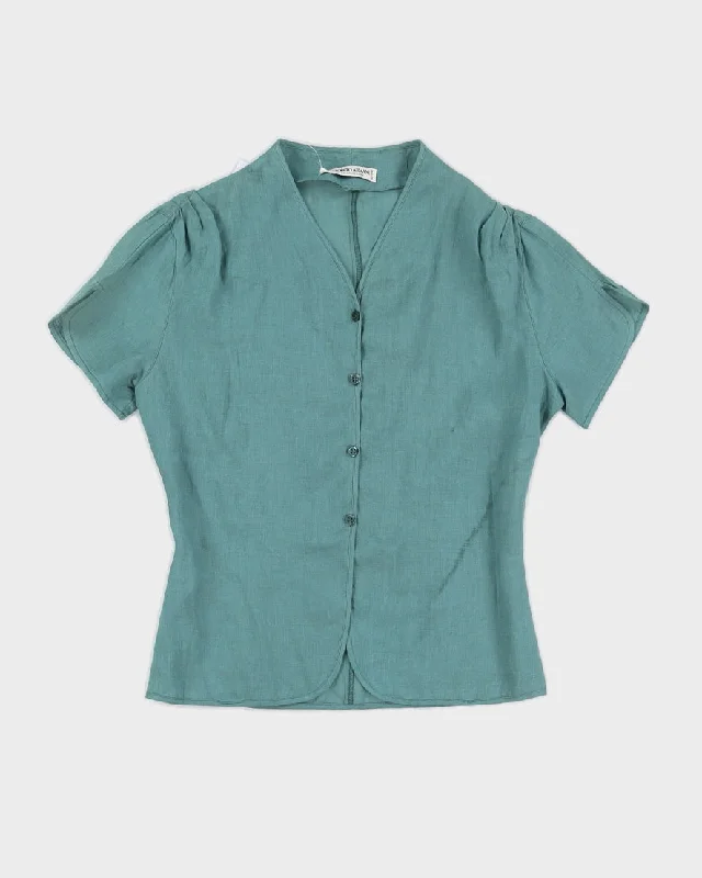 Green Giorgio Armani Blouse - S Lightweight Chiffon Blouse
