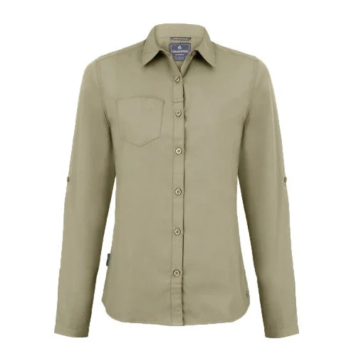 Craghoppers Womens/Ladies Expert Kiwi Long-Sleeved Shirt-- Chenille Blend Fleece Blend Nylon Blend Craghoppers Womens/Ladies Expert Kiwi Long-Sleeved Shirt-- Chenille Blend Fleece Blend Nylon Blend