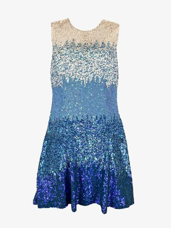 Needle & Thread Hand Embellished Ice Queen Mini Dress Size 10 Classic Casual Mini Dress Needle & Thread Hand Embellished Ice Queen Mini Dress Size 10 Classic Casual Mini Dress