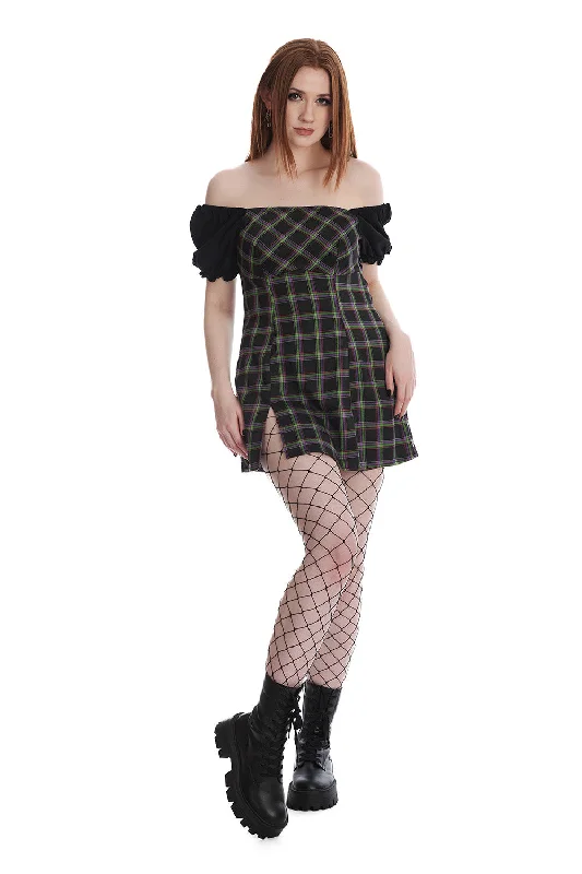 Sarai Mini Dress Fashionable Lace-Trim Mini Dress